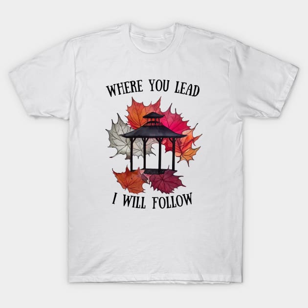 Gazebo and Autumn Leaves - Gilmore T-Shirt by Fenay-Designs